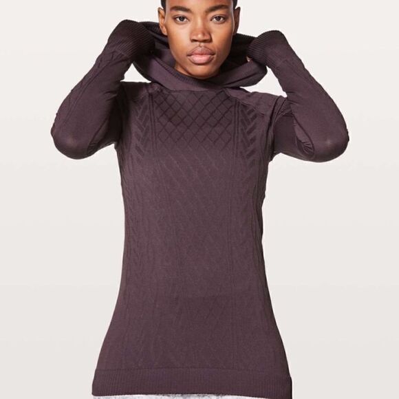 Lululemon Rest Less Hoodie {Black Cherry} Size 2/4 - Picture 1 of 8